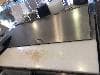 Cutting board after 2 months of use. It works great but once it gets a lot of cuts in it then it becomes hard to clean.