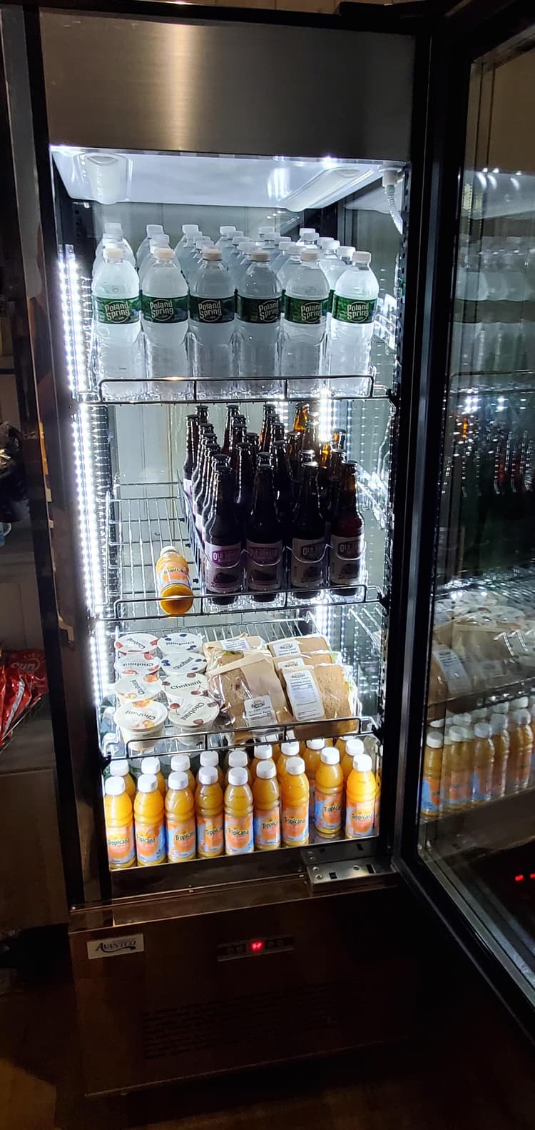 Installed in the cooler