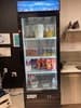 Fridge with lights on
