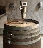 Avantco tap tower on our homemade wine barrel keg. :-)