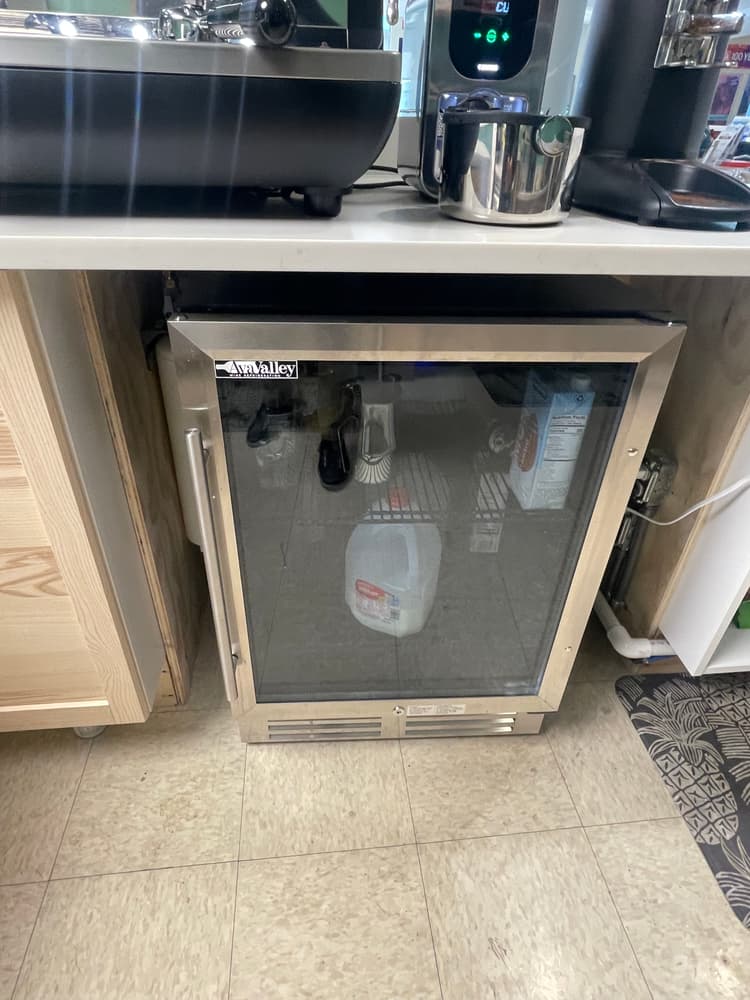 Cooler Under Espresso Machine